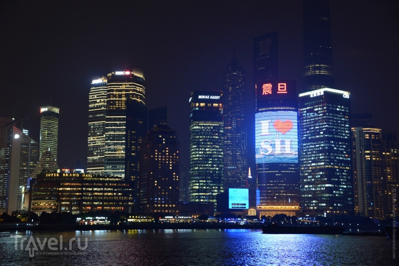 Виды ночного Шанхая / Фото из Китая