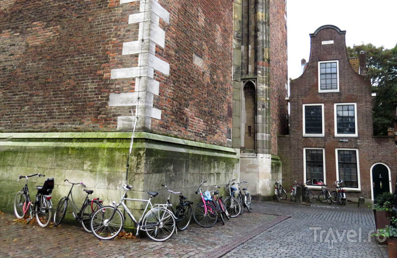 У стены колокольни собора Святого Мартина в Утрехте, Нидерланды / Фото из Нидерландов