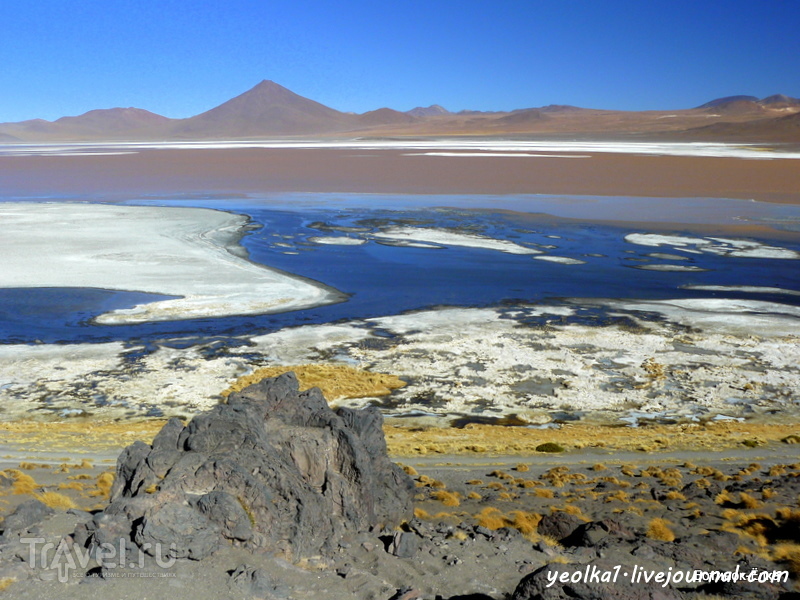 Un gran viaje a America del Sur. Боливия. Выход в космос. Красные воды лагуны Колорада / Фото из Боливии