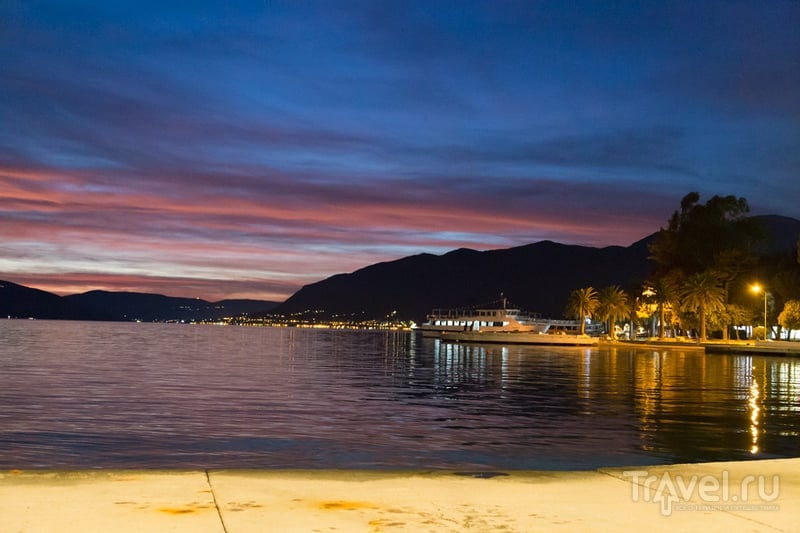 Вечерний Тиват и Porto Montenegro / Фото из Черногории