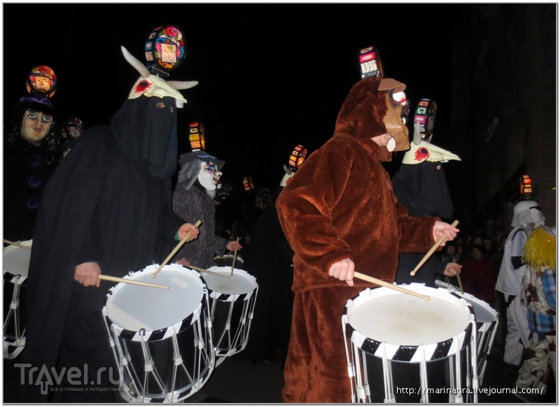 Масленичный карнавал в Базеле: ночной парад или  "утренняя шалость" / Швейцария