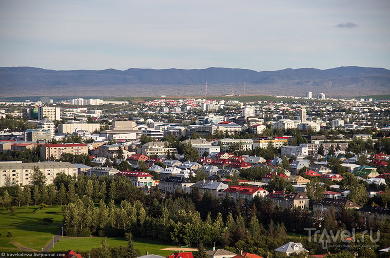 Рейкьявик 360° с высоты замечательной Хадльгримскиркьи / Фото из Исландии