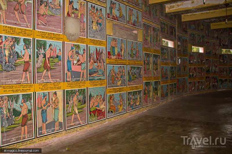 Храм с комиксами, место недавнего крушения корабля и звездный форт / Фото со Шри-Ланки