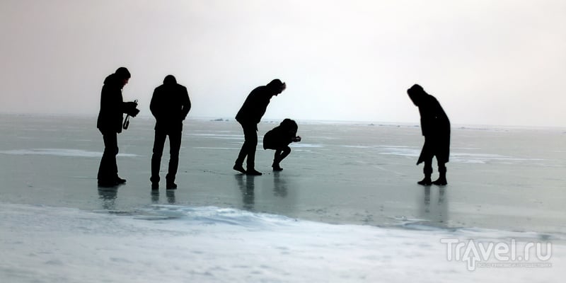 Ледовая переправа на остров Ольхон / Фото из России