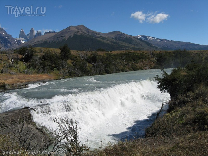 Чили - сбыча мечт! Патагония. Парк Торрес дель Пайне. Лагуна Асул, водопад Пайне и дорога в Аргентину / Фото из Чили