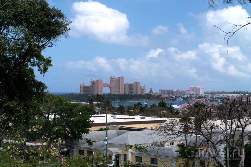 Нассау, Багамские острова - Жилой район и водонапорная башня / Багамские острова