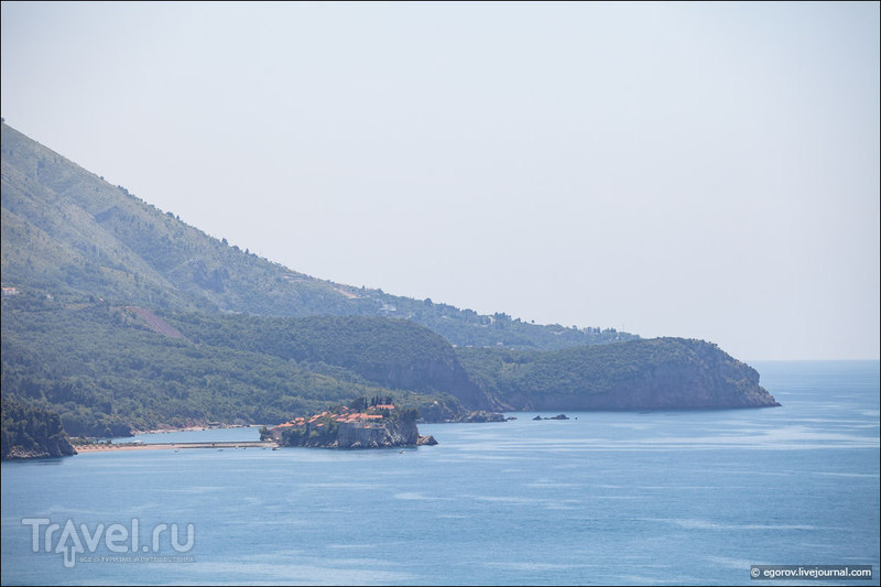 Sveti-Stefan - запретный остров-гостиница и пляж за 75 евро / Фото из Черногории