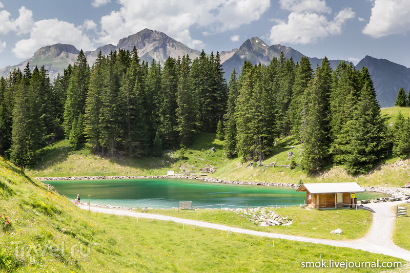 Швейцарские горные озера - Blausee, Brandsee / Фото из Швейцарии