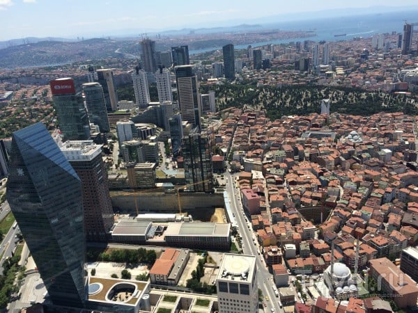 Стамбул с крыши небоскреба "Сапфир" и Ф.М. Достоевский / Турция