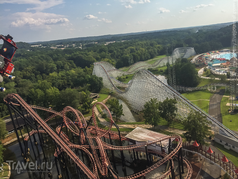 США. Парк аттракционов Six Flags Over Georgia / Фото из США