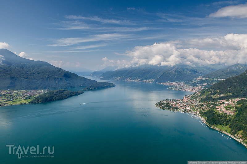 Полеты на параплане над озером Комо / Фото из Италии