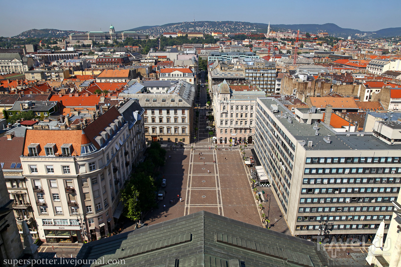 Будапешт. С панорамной площадки Базилики Святого Иштвана / Фото из Венгрии