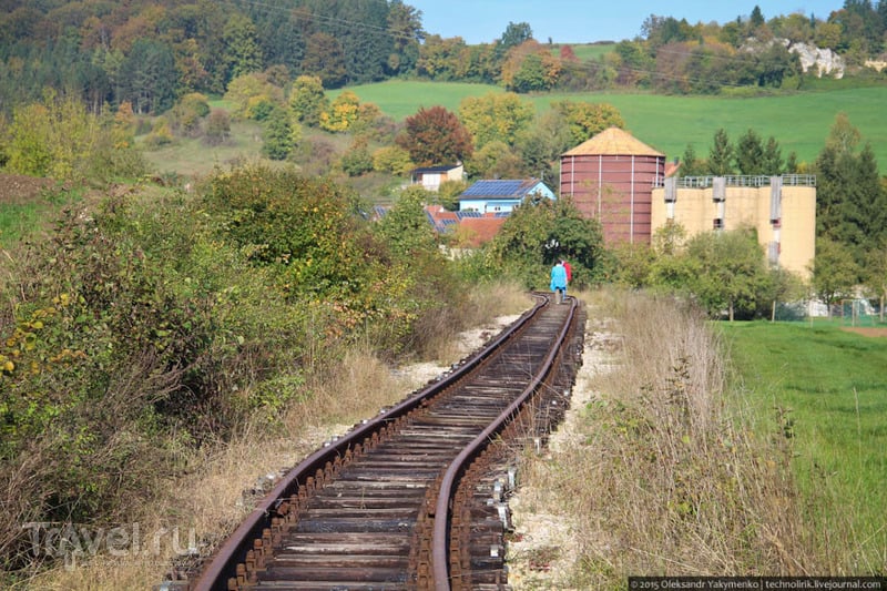 Осенняя прогулка вдоль узкоколейки Härtsfeldbahn / Фото из Германии