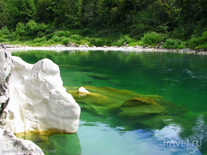 В стране антиподов. "Молочная река, кисельные берега". Изумрудно-белое / Фото из Новой Зеландии