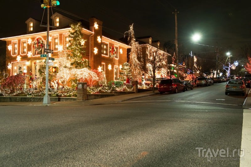 Ослепительное Рождество в Нью-Йорке: район Дайкер Хайтс / США