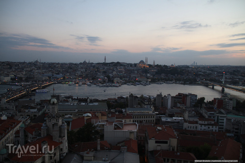 Вечерний Стамбул с Галатской башни / Турция