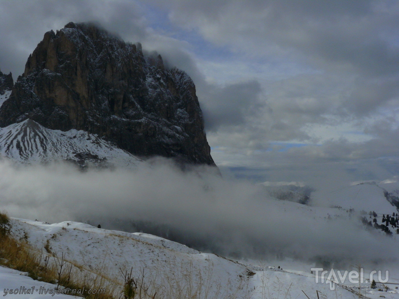Валь Гардена и Валь ди Фасса под сентябрьским снегом... / Фото из Италии