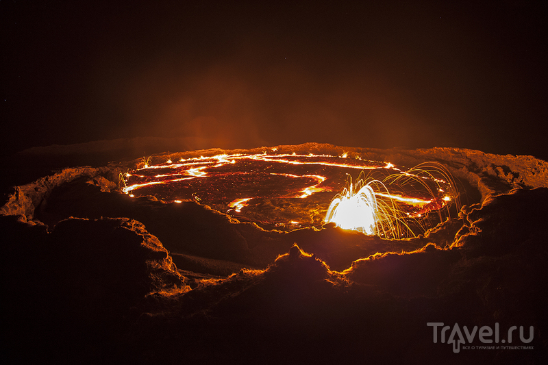Вулкан Эрта Але в Эфиопии / Фото из Эфиопии