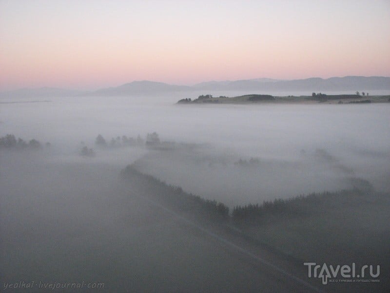 В стране антиподов. Воздухоплаватели. Утро туманное / Фото из Новой Зеландии
