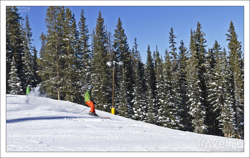На лыжах в Каменном Ключе. Колорадо, США / Фото из США