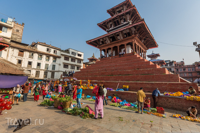 Неизвестные Гималаи. В поисках охотников за медом диких пчёл. Катманду. Площадь Дурбар / Фото из Непала
