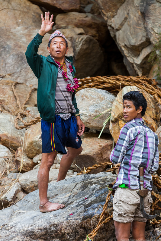 Неизвестные Гималаи. В поисках охотников за медом диких пчёл. Неправильная деревня / Фото из Непала