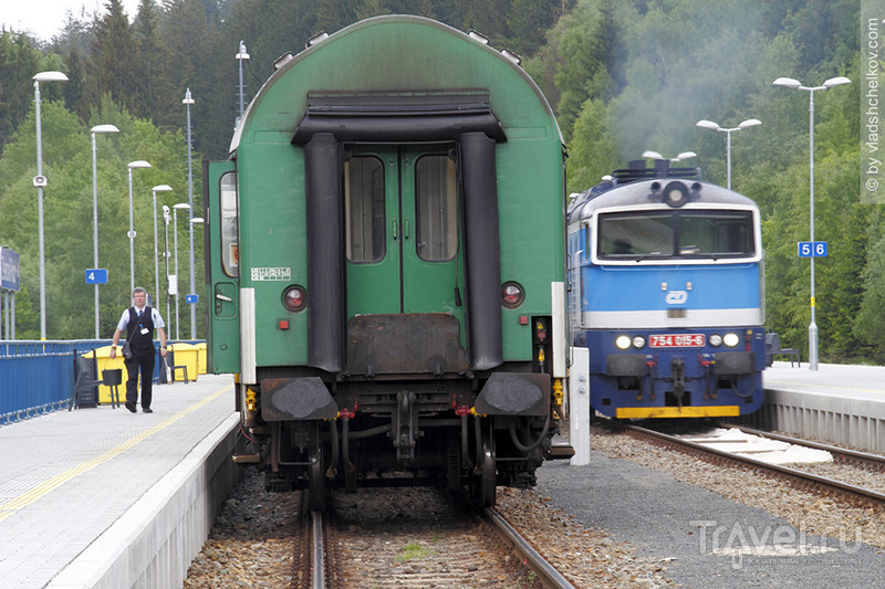 Пограничный железнодорожный переезд - Železná Ruda - Bayerisch Eisenstein / Чехия
