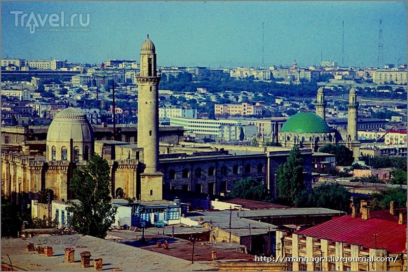 Старый  Баку - город минаретов и балконов / Азербайджан