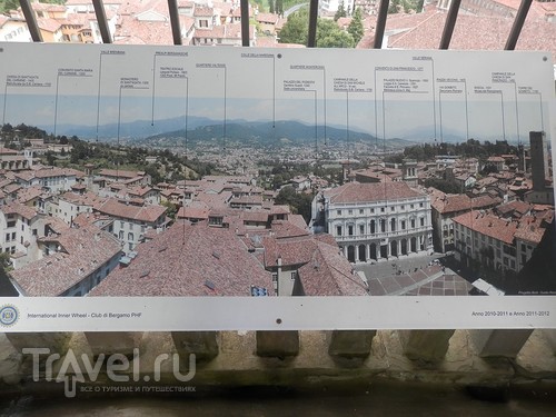 Бергамо - географические карты и панорама города / Италия