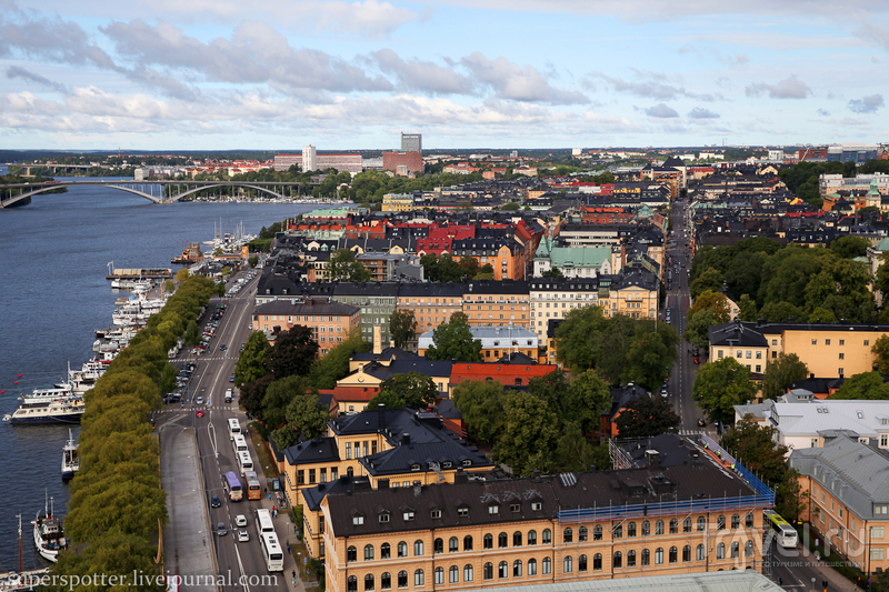 Стокгольм с высоты 106 метров / Фото из Швеции