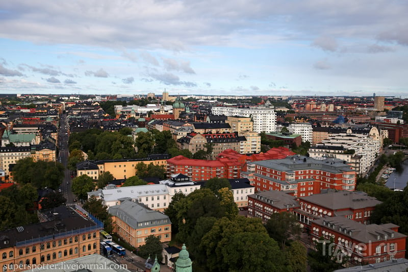 Стокгольм с высоты 106 метров / Фото из Швеции