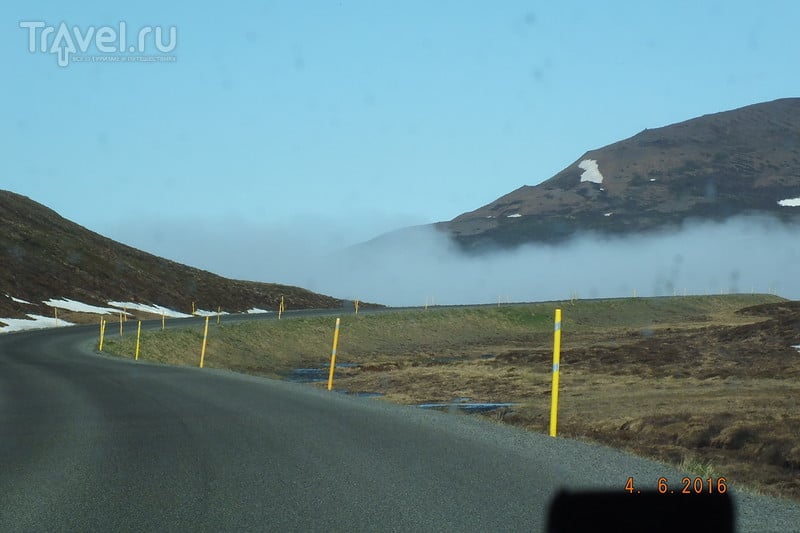 Исландия. Водопад Godafoss. Город  Akureyri / Исландия