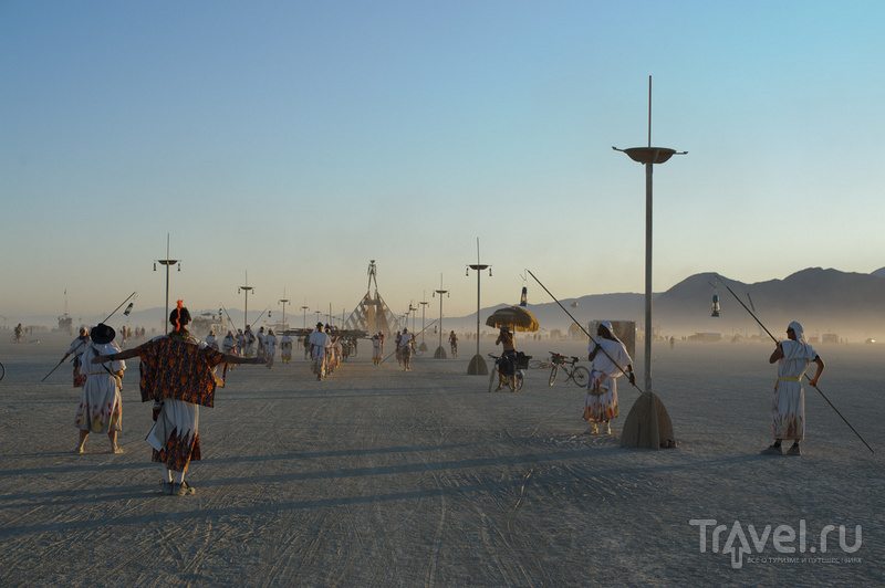 Блэк Рок Сити - временный город Burning Man / Фото из США