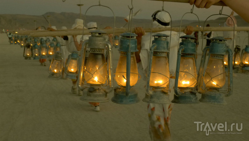Блэк Рок Сити - временный город Burning Man / Фото из США