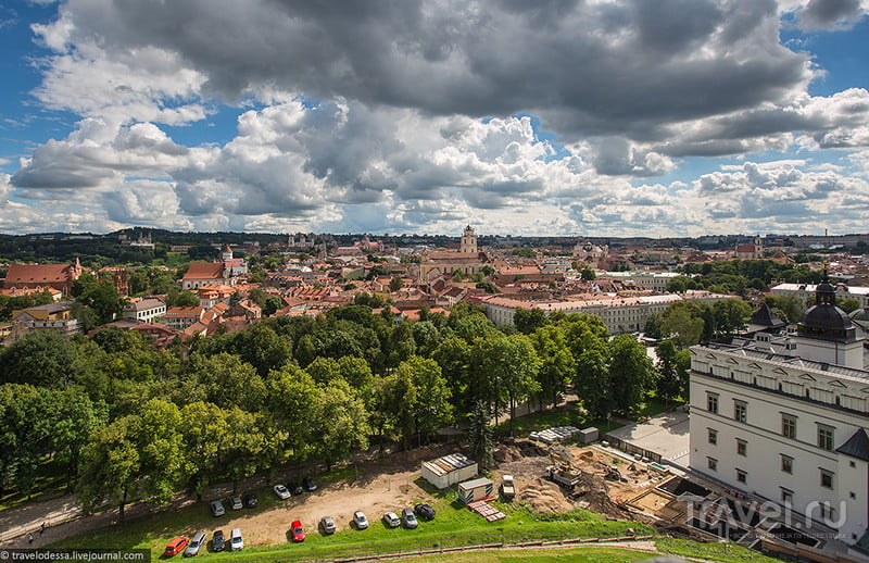 Вильнюс 360° с высоты Башни Гедиминаса / Фото из Литвы