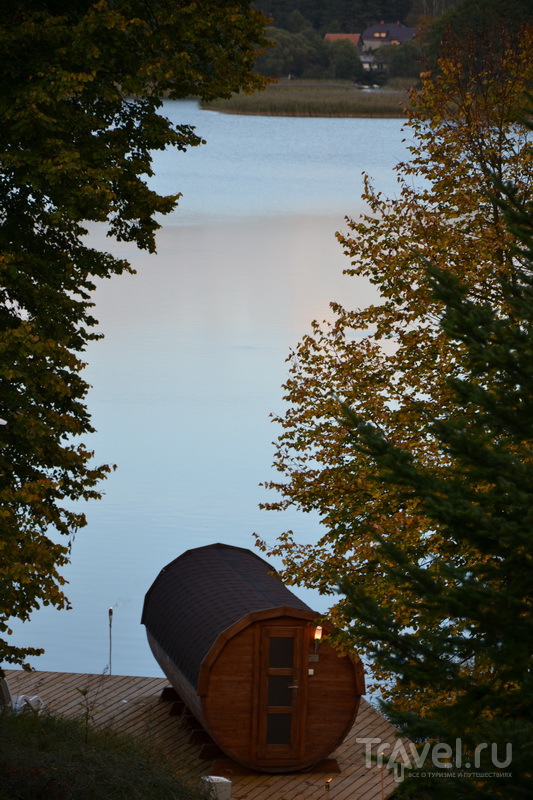 Бочка-сауна на берегу озера, отель Masuria 4*, Лукта / Фото из Польши