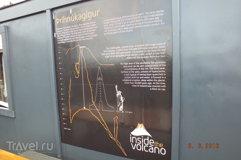 Экскурсия в кратер вулкана Thrihnukagigur / Фото из Исландии