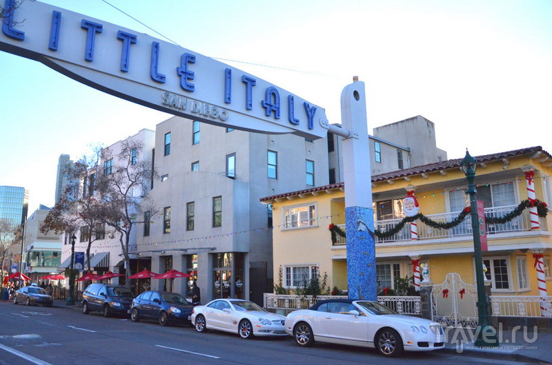 Район Little Italy в Сан-Диего / США