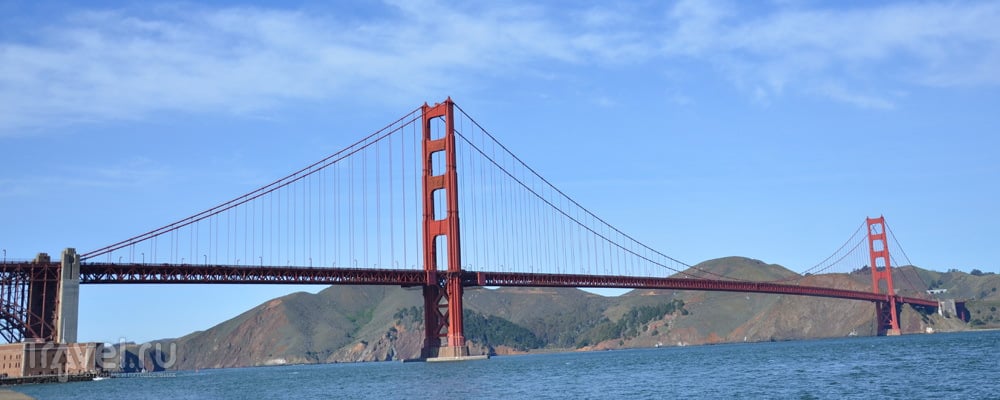 Через мост Golden Gate на велосипеде / Фото из США