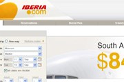 Фрагмент стартовой страницы российской версии сайта Iberia. Фото: Travel.ru.