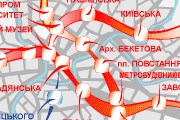 Схема линий на главной странице сайта // www.metro.kharkov.ua