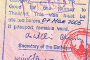 Виза в Таиланд, поставленная в визовом отделе посольства. // Travel.ru