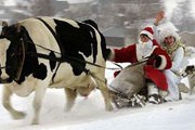 Дед Мороз пользуется всеми видами транспорта. // smoking-room.ru