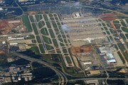 Панорама аэропорта Атланты и его 5 взлетно-посадочных полос // Airliners.net