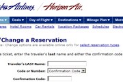 Фрагмент страницы перебронирования сайта Alaska Airlines // Travel.ru