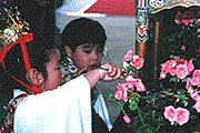 В церемониях принимают участие и взрослые, и дети. // web-japan.org