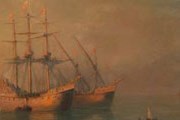 "Прибытие флотилии Колумба" Айвазовского - одна из самых дорогих картин.