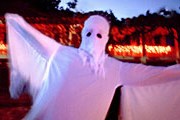 Странные тени и мерцающие огни привлекают гостей фестиваля призраков. // GettyImages