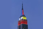 Empire State Building подсветили в честь Олимпиады. // usatoday.com