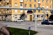 Рельсобили на городских улицах. // Фотомонтаж - Bengt Gustavsson